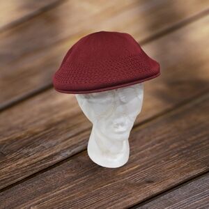 Light Weight Classic Mesh Newsboy Ivy Gatsby Cabbie Golf Hat Cap Small Burgundy